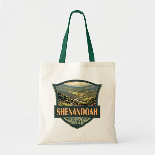 Tote Bag Parc national de Shenandoah Illustration Voyage Ré (Devant)