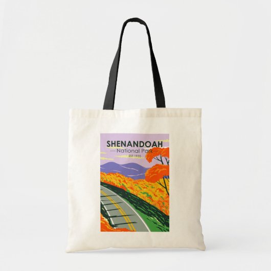 Tote Bag Parc national de Shenandoah Skyline Drive Virginie (Devant)