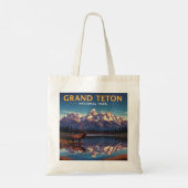 Tote Bag Parc national de vintage Grand Teton (Dos)