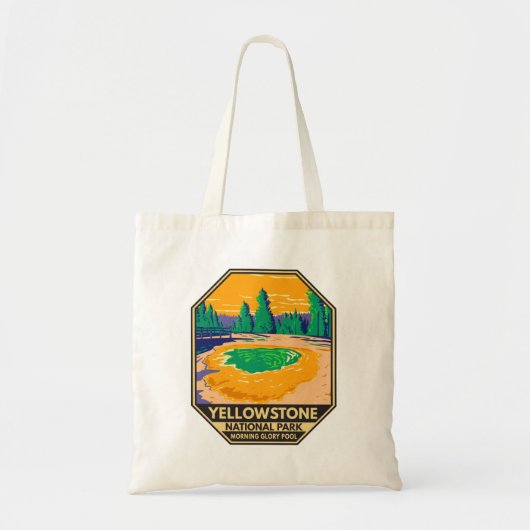 Tote Bag Parc national de Yellowstone Matin Glory Pool Rétr (Devant)