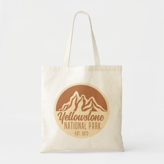Tote Bag Parc national de Yellowstone Randonnée Camping (Devant)