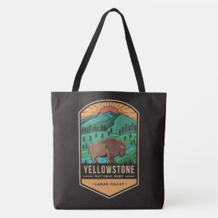 Tote Bag Parc national de Yellowstone Vallée de Lamar