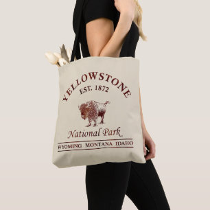 Tote Bag Parc national de Yellowstone vintage
