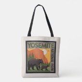 Tote Bag Parc national de Yosemite | Famille d'ours (Dos)