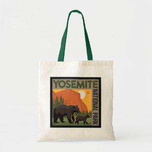 Tote Bag Parc national de Yosemite Famille d'ours