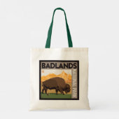 Tote Bag Parc national des Badlands | Buffalo (Dos)