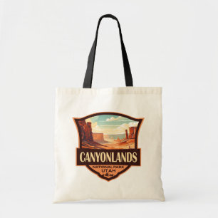 Tote Bag Parc national des Canyons Illustration Rétro