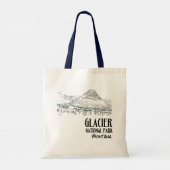 Tote Bag Parc national des Glaciers Lac caché Montana (Dos)