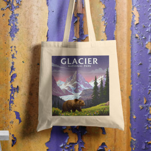 Tote Bag Parc national du Glacier vintage