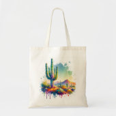 Tote Bag Parc national du Saguaro Arizona Giant Cactus (Devant)