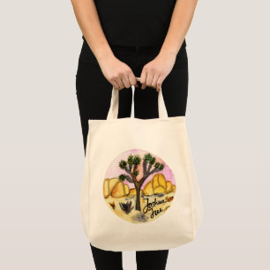 Tote Bag Parc national Joshua Tree Watercolor Peinture Art