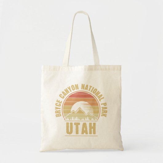 Tote Bag Parc national Retro Bryce Canyon Utah (Devant)