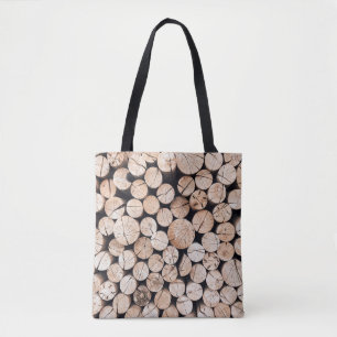 Tote Bag Parcelle en bois Brown