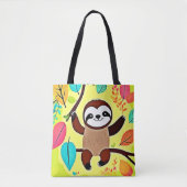 Tote Bag Parcelle mignonne accrochée à une branche d'arbre (Devant)
