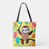 Tote Bag Parcelle mignonne accrochée à une branche d'arbre (Dos)
