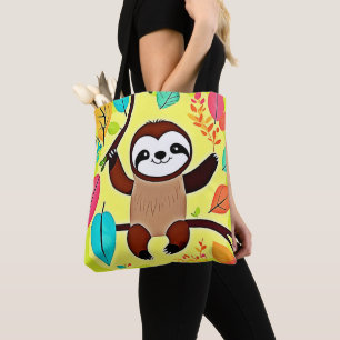 Tote Bag Parcelle mignonne accrochée à une branche d'arbre