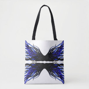 Tote Bag Paresse Abstrait 7 Péchés Capitaux Art à l'encre d