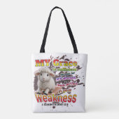 Tote Bag Parfait dans la faiblesse (Dos)
