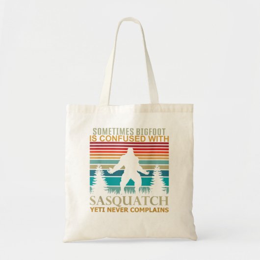 Tote Bag Parfois, Bigfoot est confondu avec Sasquatch Yeti (Devant)