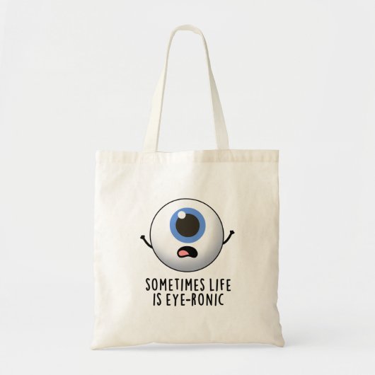 Tote Bag Parfois, La Vie Est Un Jeu D'Oeil Drôle (Devant)