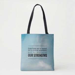 Tote Bag Parfois nous sommes examinés