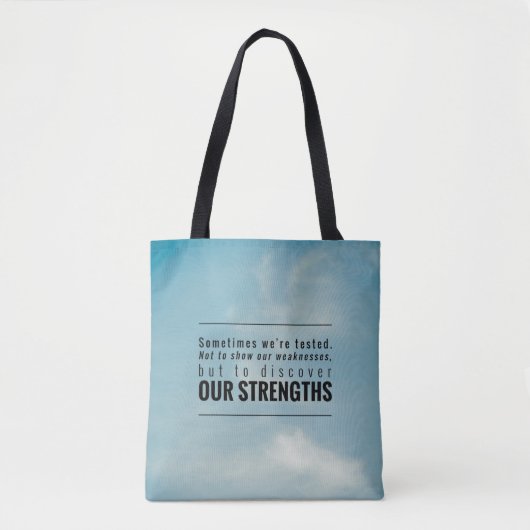 Tote Bag Parfois nous sommes examinés (Devant)