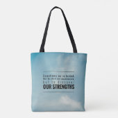 Tote Bag Parfois nous sommes examinés (Dos)
