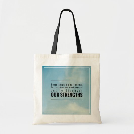 Tote Bag Parfois nous sommes examinés (Devant)