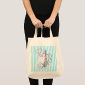 Tote Bag Paris avec l'amour et le Tour Eiffel (Devant (produit))