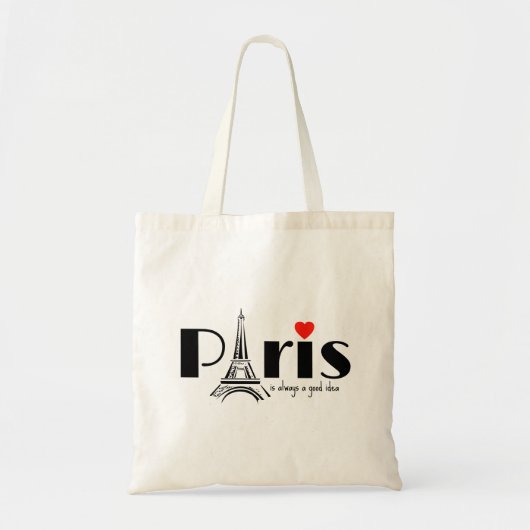 Tote Bag Paris Eiffel Tower Design  (Devant)