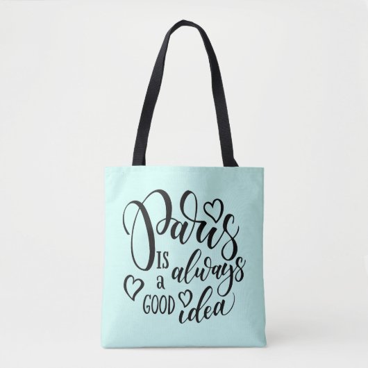 Tote Bag Paris est toujours un bon manuscrit d'idée (Devant)