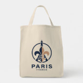 Tote Bag Paris France Europe (Dos)