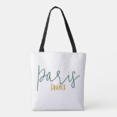 Tote Bag Paris, France Souvenir (Dos)