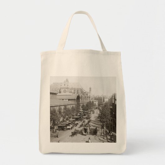Tote Bag Paris : Les Halles, C1900 (Devant)