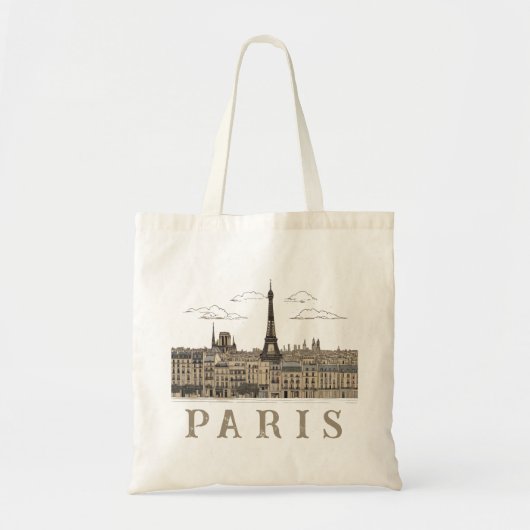 Tote Bag Paris moderne, France City (Devant)