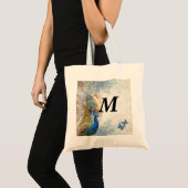 Tote Bag Paris peacock collage (Devant (produit))