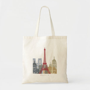 Tote Bag Paris skyline poster