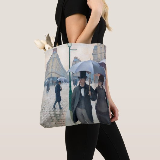 Tote Bag Paris Street ; Rainy Day by G. Caillebotte, Art (De près)
