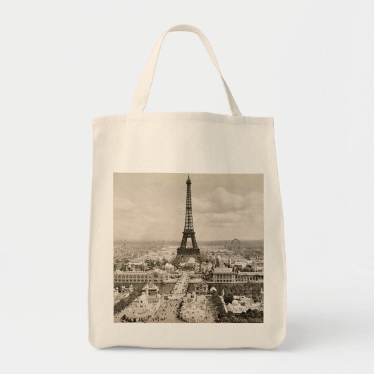 Tote Bag Paris : Tour Eiffel, 1900 (Devant)