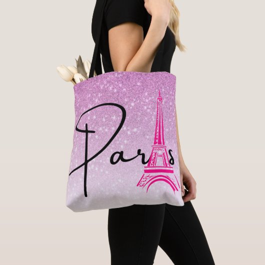 Tote Bag Paris Tour Eiffel Ombre (De près)