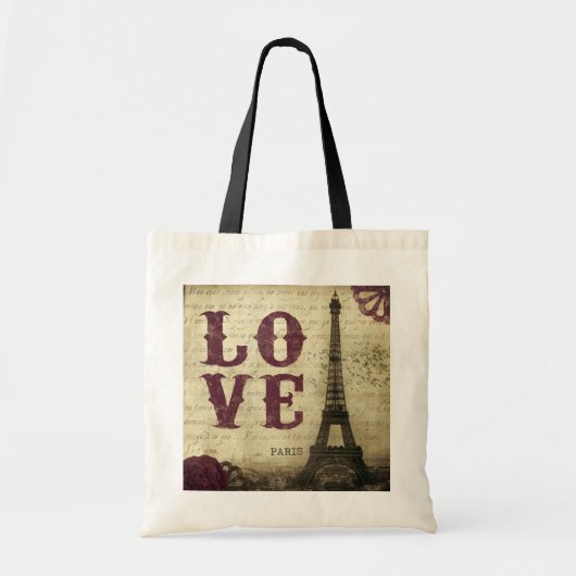 Tote Bag Paris vintage (Devant)