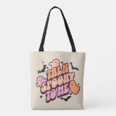 Tote Bag Parle éffrayant pour moi (Dos)