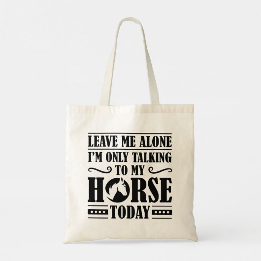 Tote Bag Parler À Mon Cheval (Dos)