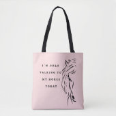 Tote Bag Parler à mon cheval Tasche (Devant)