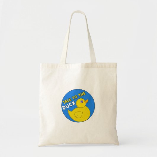 Tote Bag Parlez au canard (Devant)