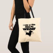Tote Bag Parlez de mon Weiner (Devant (produit))