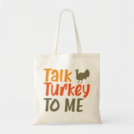 Tote Bag Parlez Turquie à moi Sassy Pun Drôle Citation (Devant)