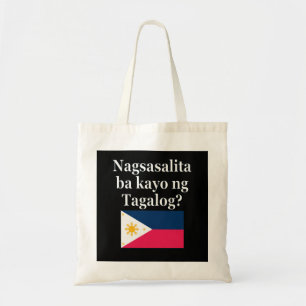 Tote Bag Parlez-vous le tagalog ? en tagalog. Fanion