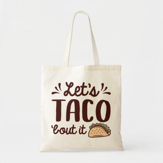 Tote Bag Parlons Taco (Devant)