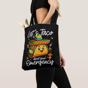 Tote Bag Parlons Taco de Votre Amateur de Nourriture Mexica